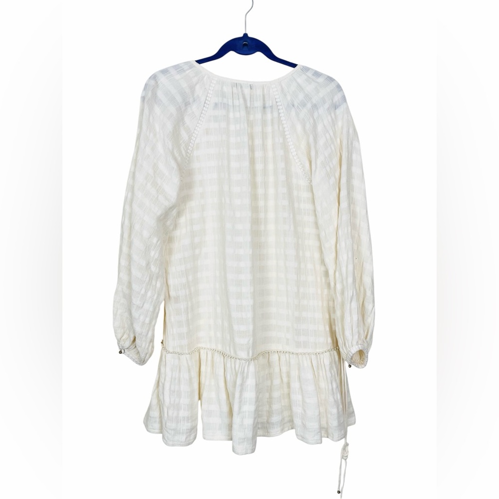 Celina Moon 100% Cotton Boho Tunic Dress in Ivory Size XSmall - Picture 7 of 11